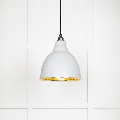 From The Anvil's Smooth Brass Smooth Brass Brindley Pendant