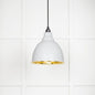 From The Anvil's Smooth Brass Smooth Brass Brindley Pendant