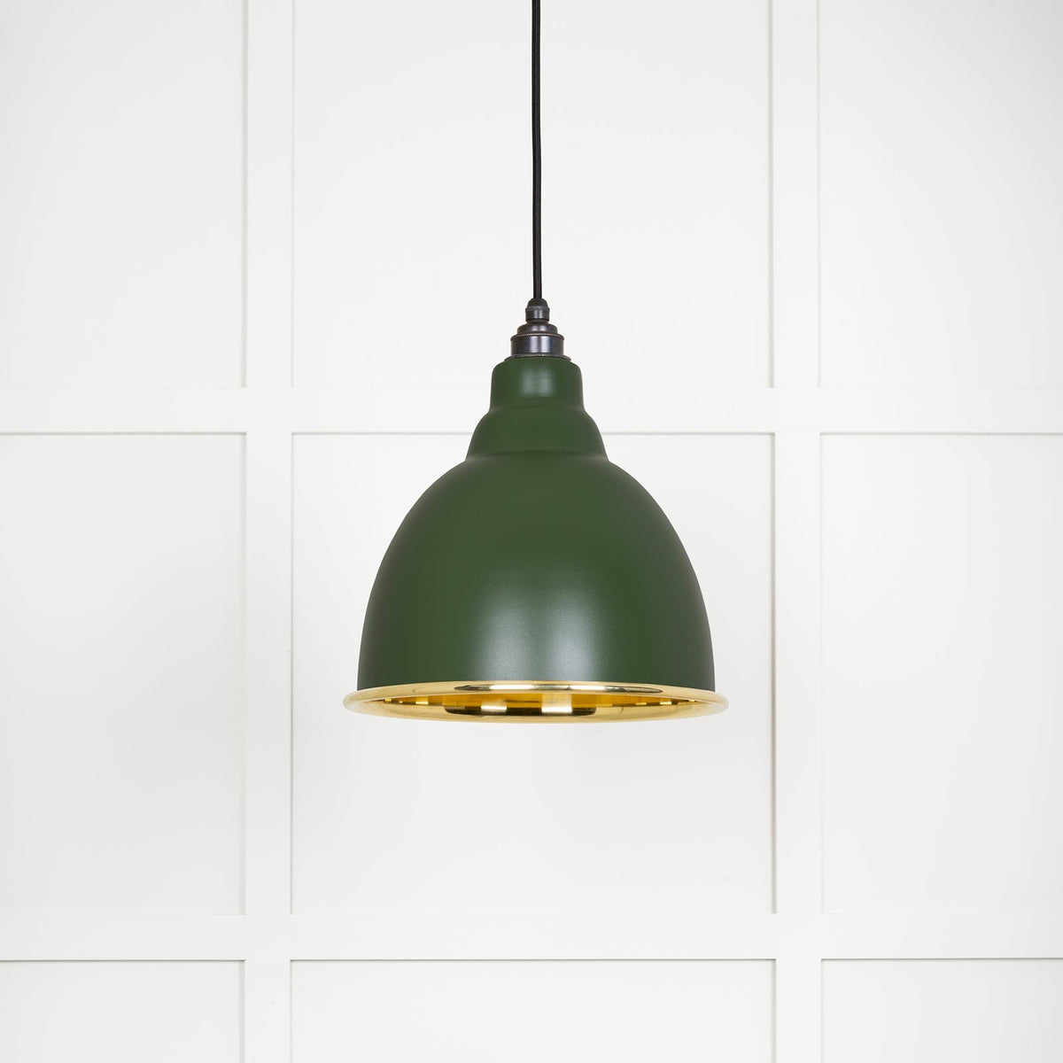 Smooth Brass Brindley Pendant by From The Anvil
