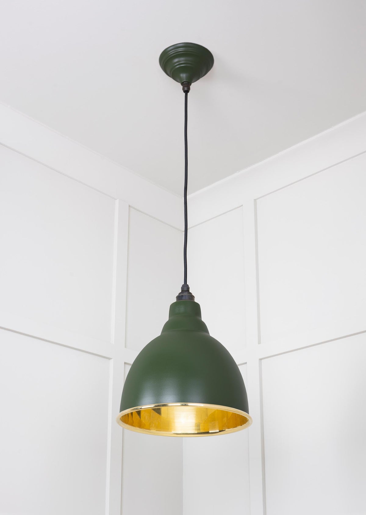 Smooth Brass Brindley Pendant by From The Anvil
