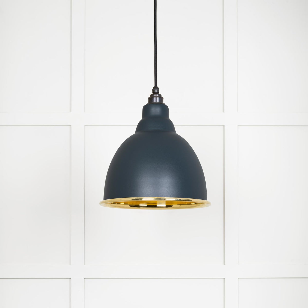 Smooth Brass Brindley Pendant by From The Anvil
