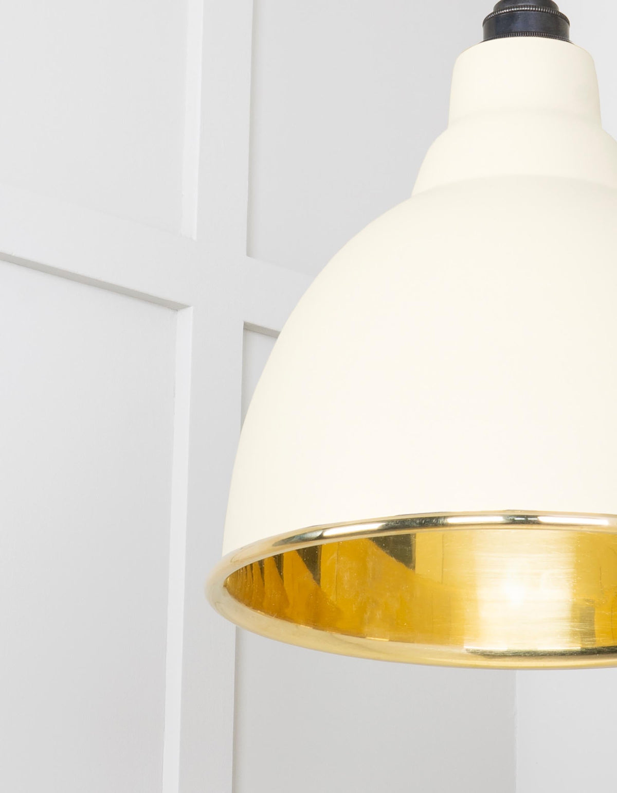Smooth Brass Brindley Pendant by From The Anvil