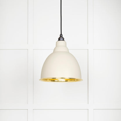 From The Anvil's Smooth Brass Smooth Brass Brindley Pendant