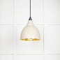 From The Anvil's Smooth Brass Smooth Brass Brindley Pendant