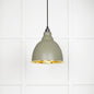 From The Anvil's Smooth Brass Smooth Brass Brindley Pendant