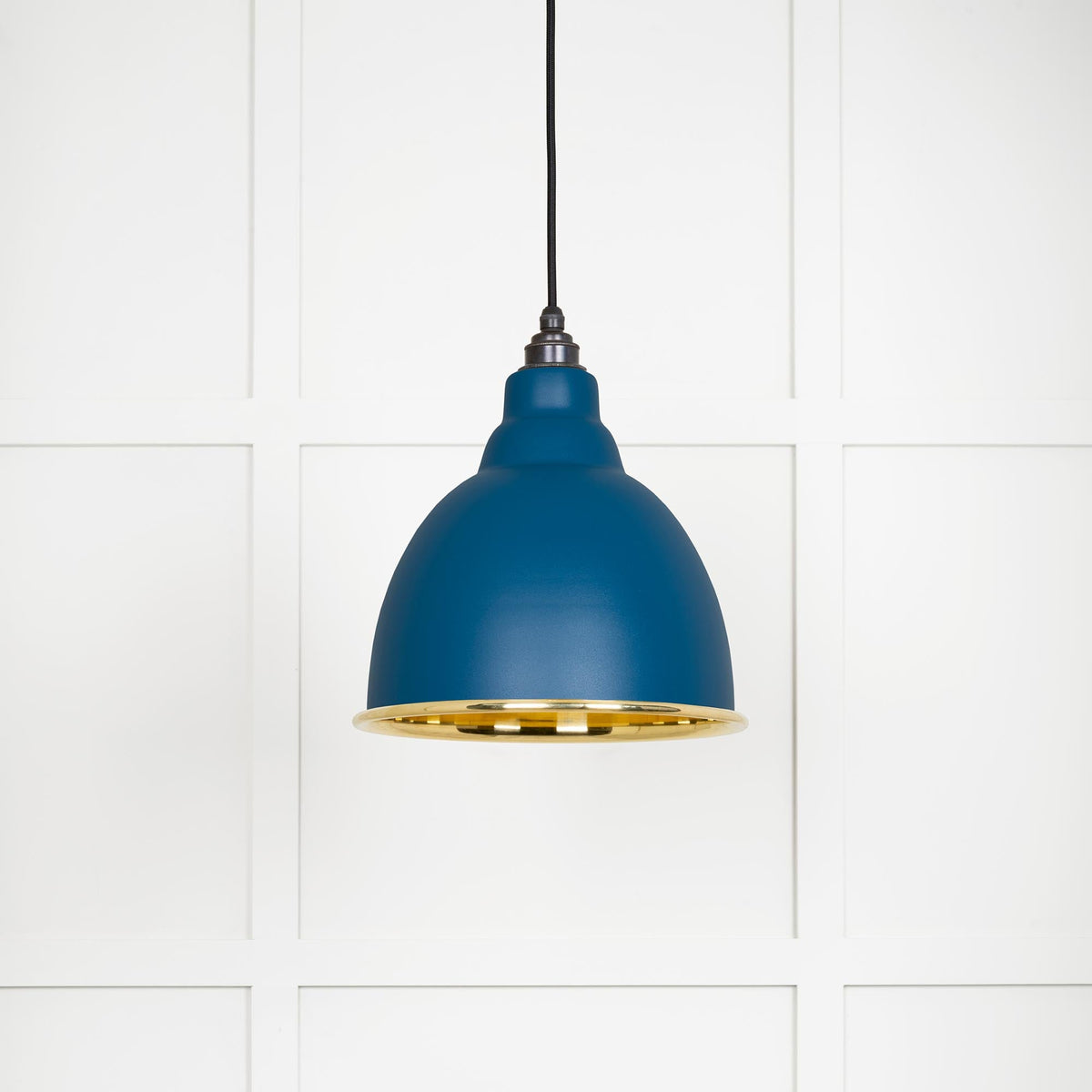 Smooth Brass Brindley Pendant by From The Anvil