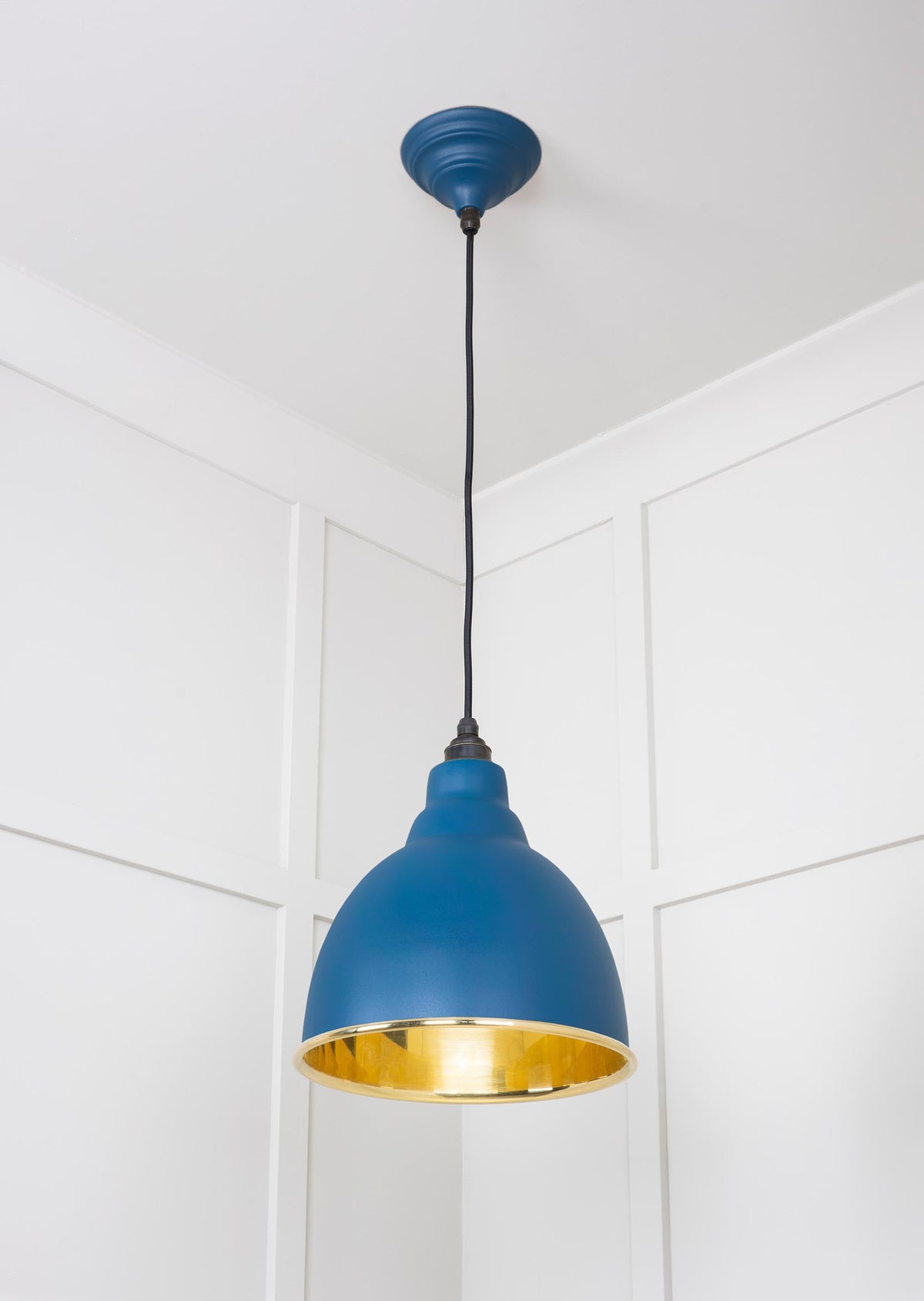 Smooth Brass Brindley Pendant by From The Anvil