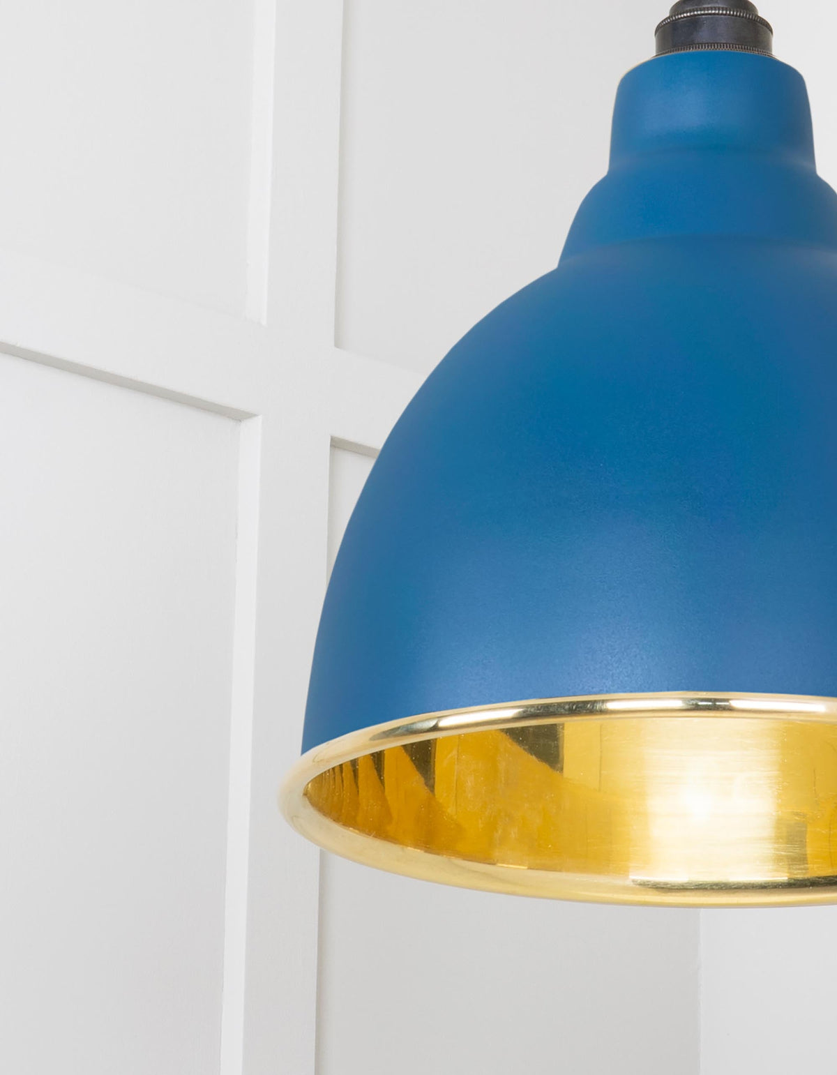 Smooth Brass Brindley Pendant by From The Anvil