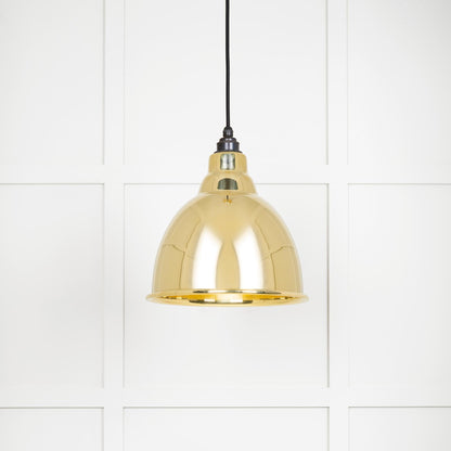 From The Anvil's Smooth Brass Smooth Brass Brindley Pendant
