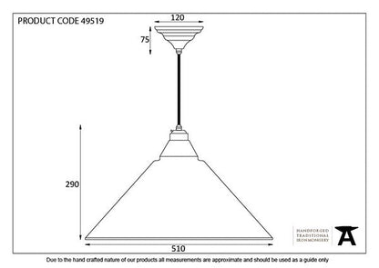 Burnished Hockley Pendant by From The Anvil