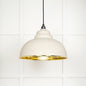 From The Anvil's Hammered Brass Hammered Brass Harborne Pendant