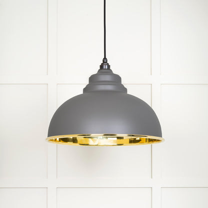 From The Anvil's Smooth Brass Smooth Brass Harborne Pendant