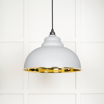 Smooth Brass Harborne Pendant by From The Anvil