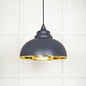 From The Anvil's Smooth Brass Smooth Brass Harborne Pendant