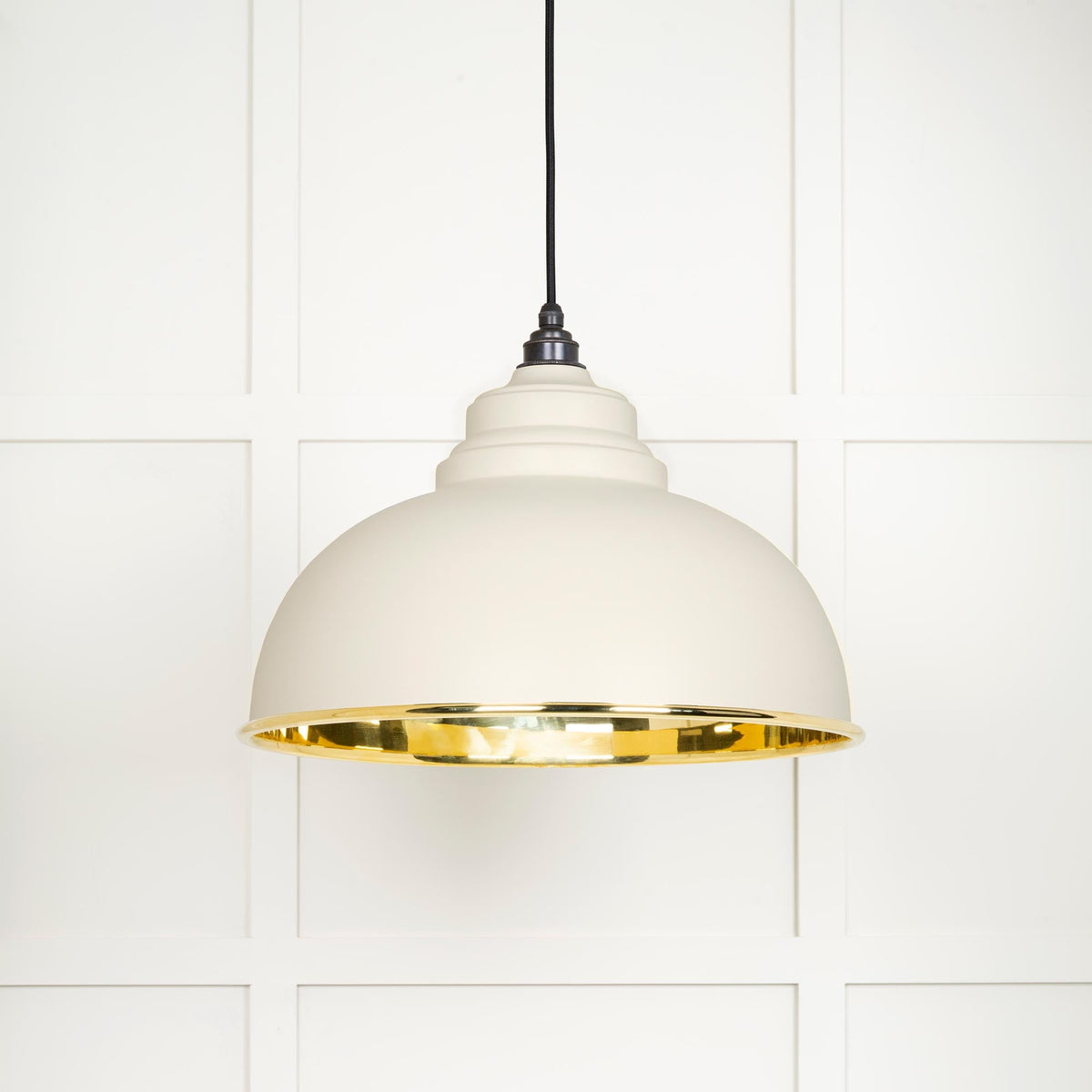 From The Anvil's Smooth Brass Smooth Brass Harborne Pendant