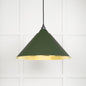 From The Anvil's Hammered Brass Hammered Brass Hockley Pendant
