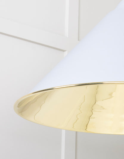 Smooth Brass Hockley Pendant by From The Anvil