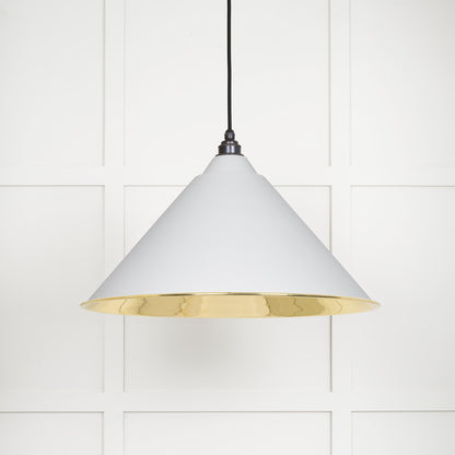 Smooth Brass Hockley Pendant by From The Anvil