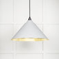 From The Anvil's Smooth Brass Smooth Brass Hockley Pendant