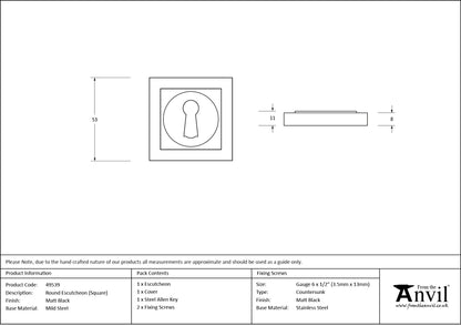 Round Escutcheon by From The Anvil