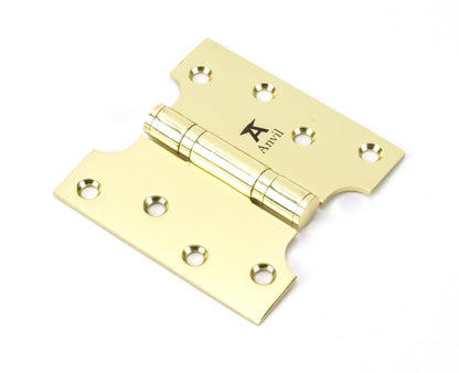 From The Anvil's Polished Brass Parliament Hinges SS (pair)
