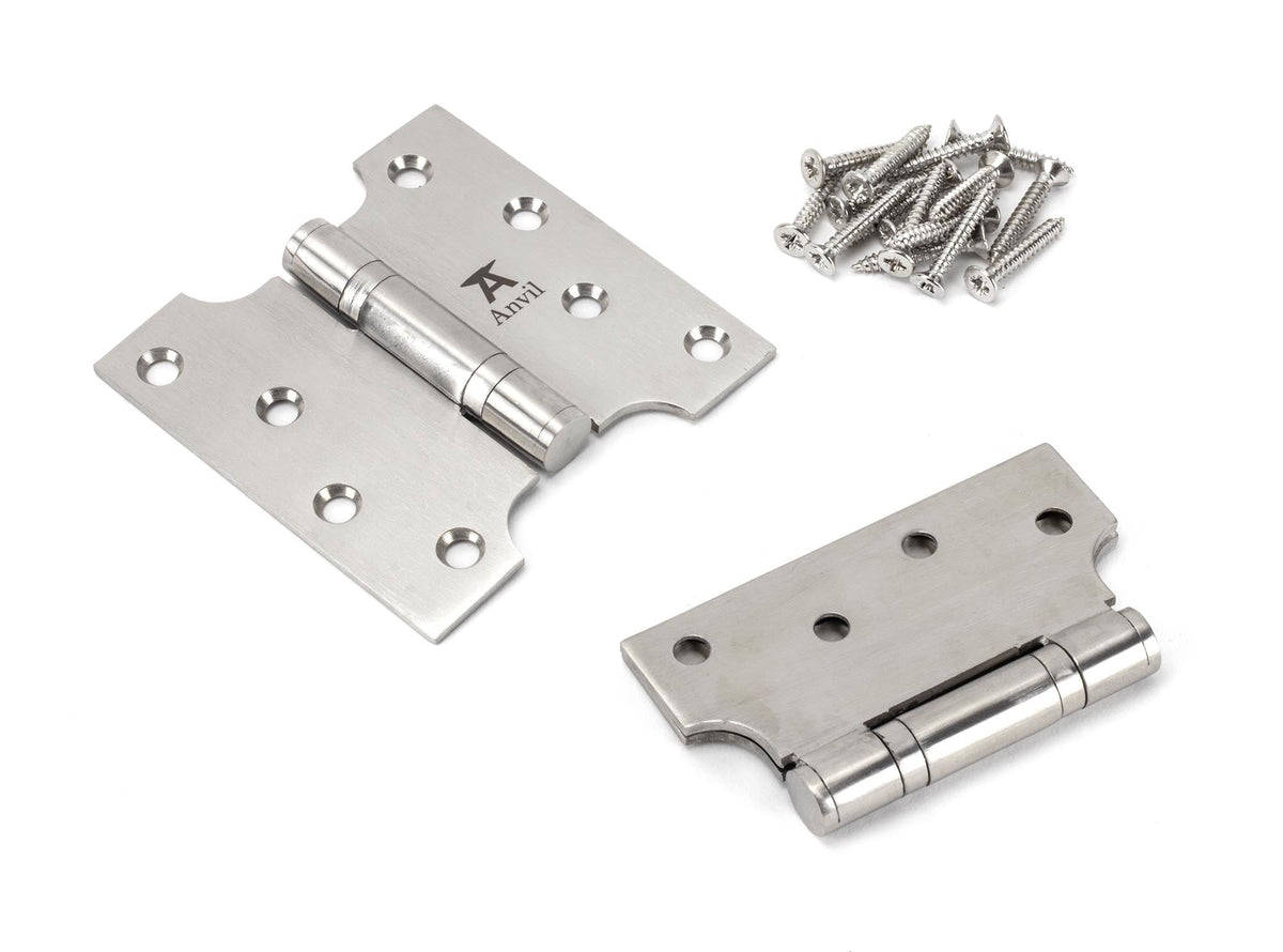 Parliament Hinges SS (pair) by From The Anvil