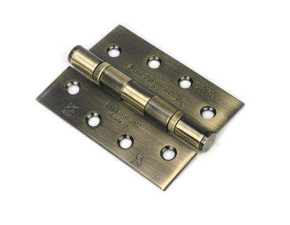 From The Anvil's Aged Brass Ball Bearing Butt Hinge (pair) SS