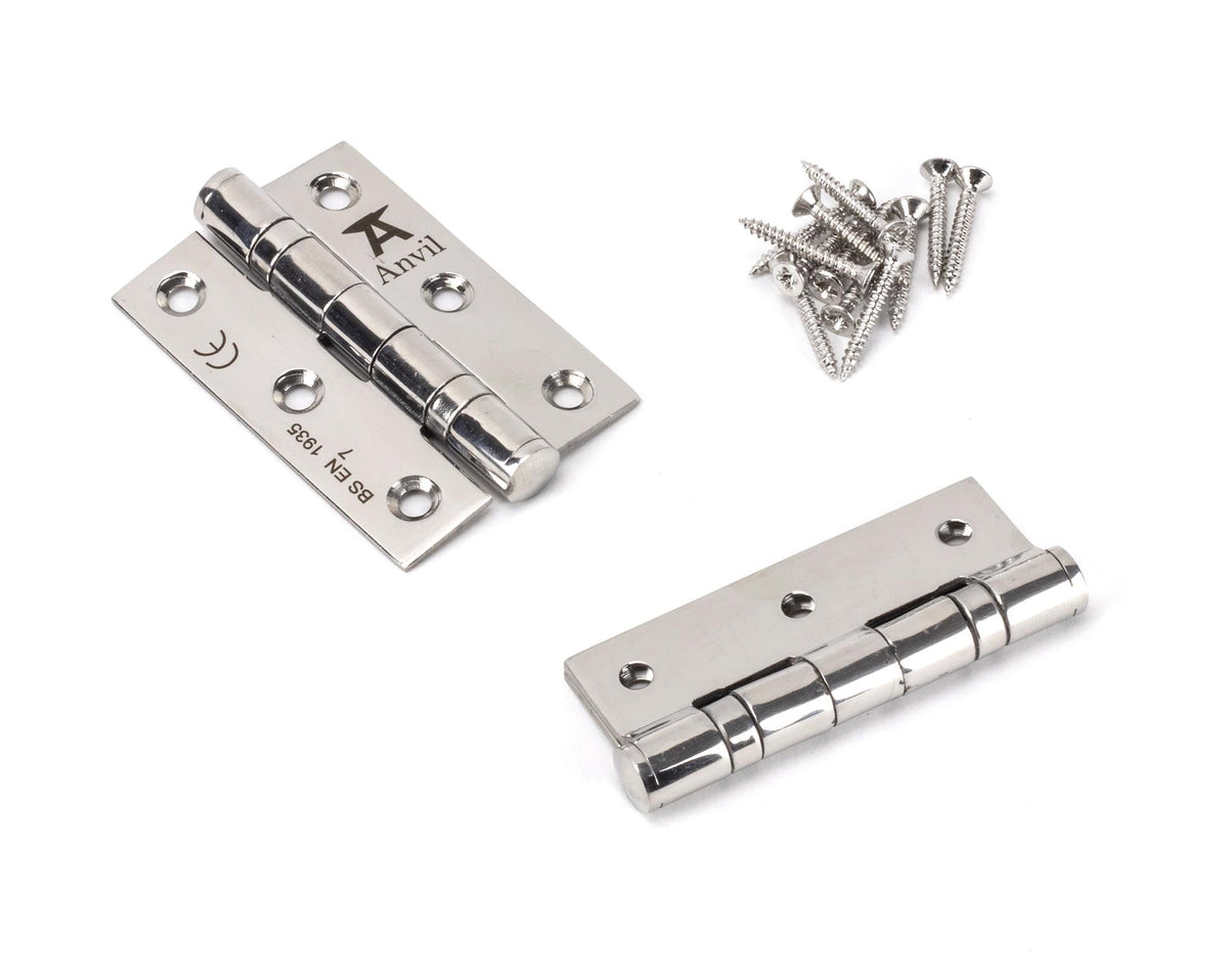 Ball Bearing Butt Hinge (pair) SS by From The Anvil