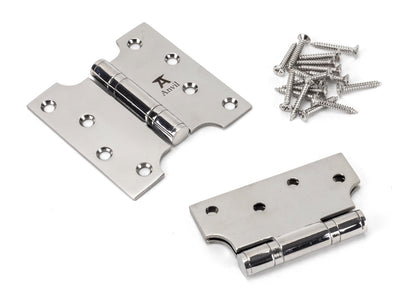 Parliament Hinges SS (pair) by From The Anvil