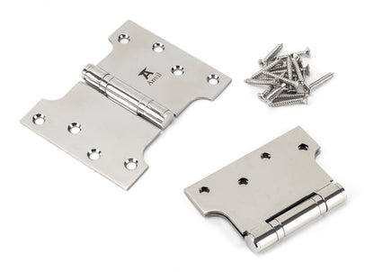Parliament Hinges SS (pair) by From The Anvil