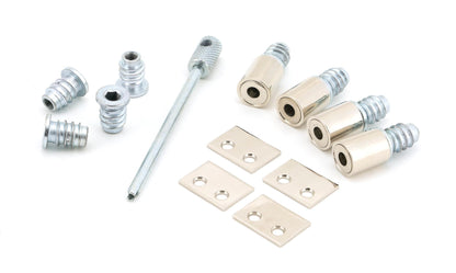 From The Anvil's Polished Nickel Secure Stops (Pack of 4)