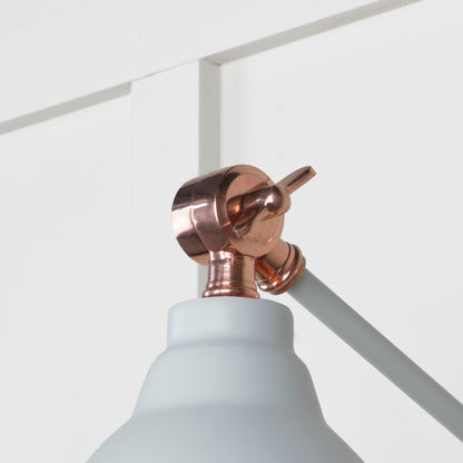 Smooth Copper Brindley Wall Light by From The Anvil