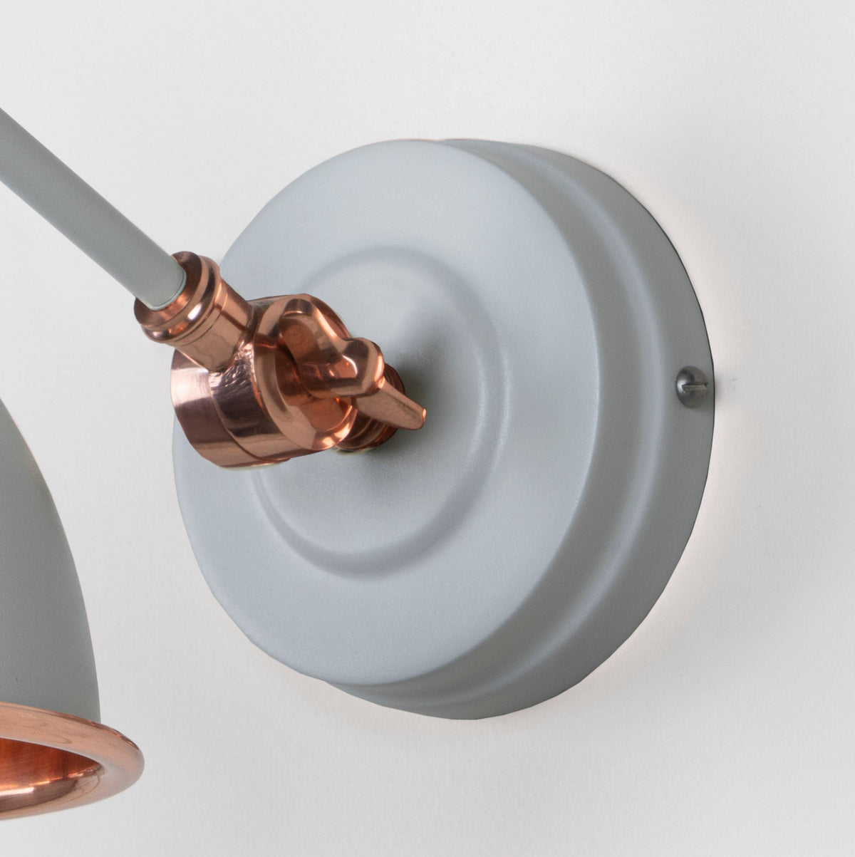 Smooth Copper Brindley Wall Light by From The Anvil