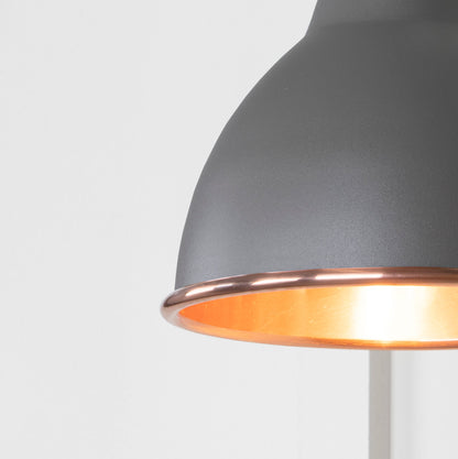 Smooth Copper Brindley Wall Light by From The Anvil