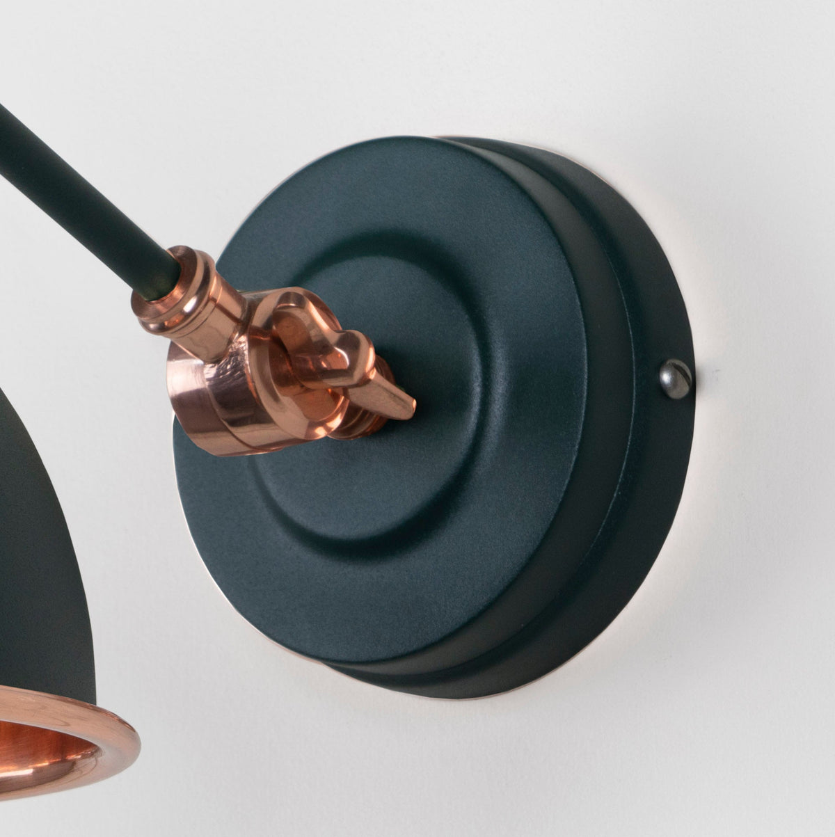 Smooth Copper Brindley Wall Light by From The Anvil