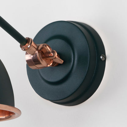 Smooth Copper Brindley Wall Light by From The Anvil