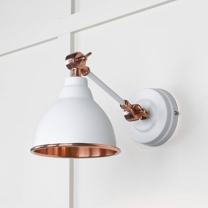 Smooth Copper Brindley Wall Light by From The Anvil