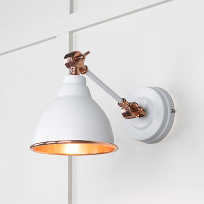 From The Anvil's Smooth Copper Smooth Copper Brindley Wall Light