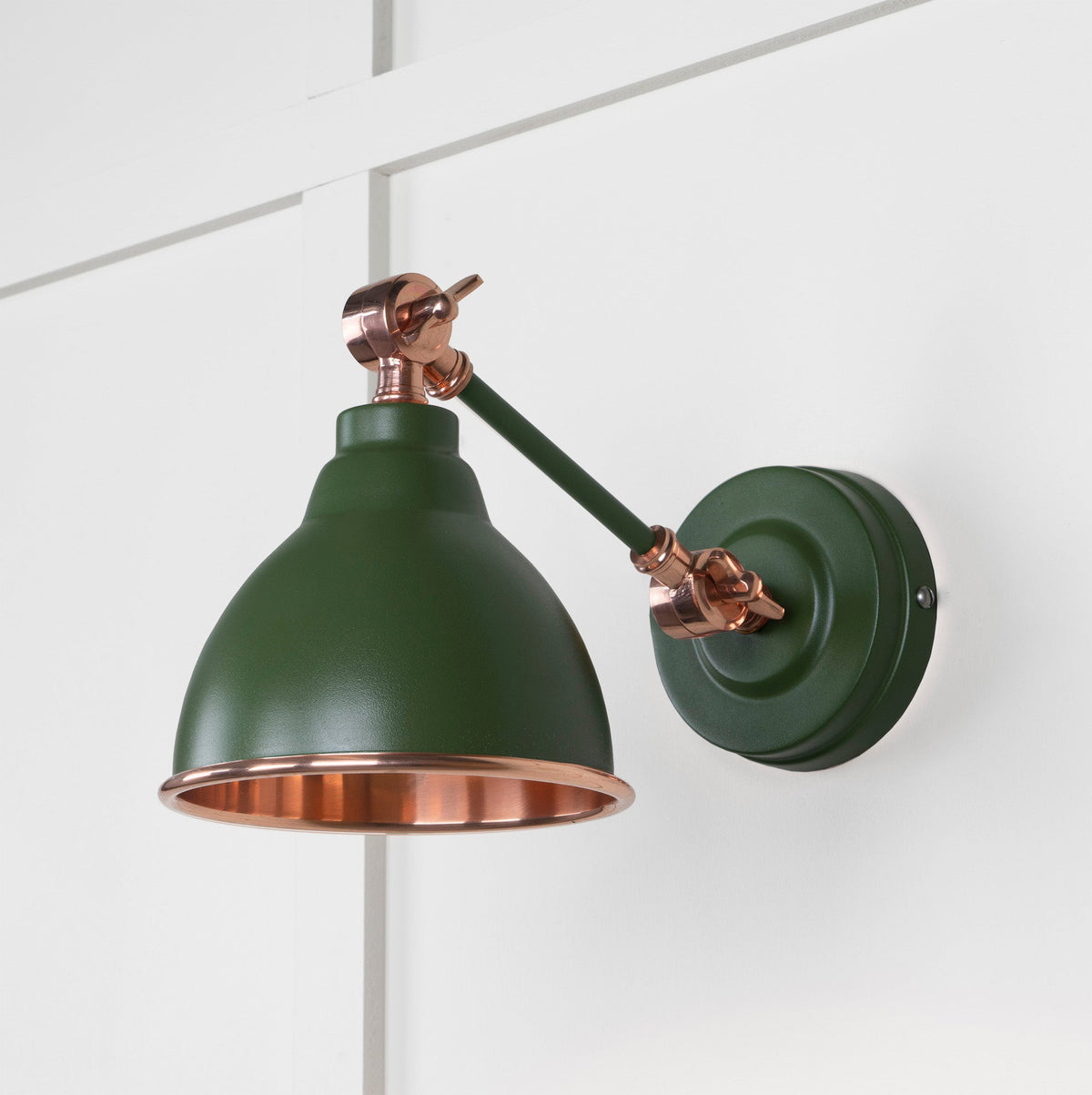 Smooth Copper Brindley Wall Light by From The Anvil
