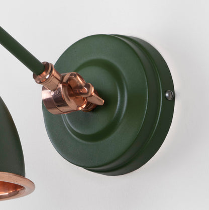Smooth Copper Brindley Wall Light by From The Anvil