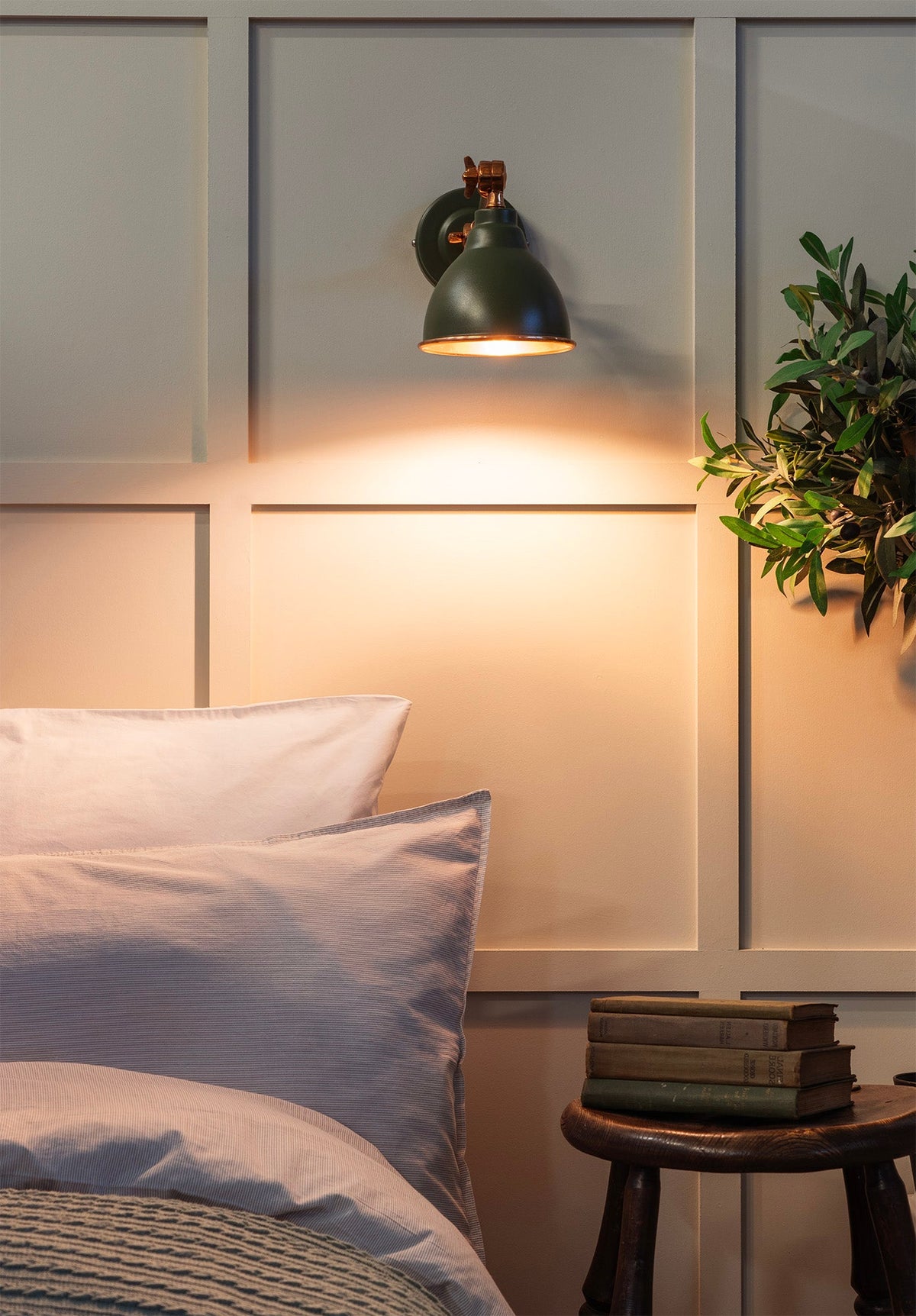 Smooth Copper Brindley Wall Light by From The Anvil