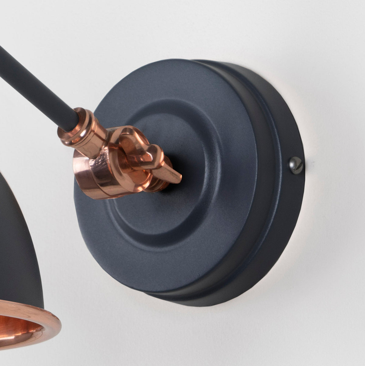 Smooth Copper Brindley Wall Light by From The Anvil