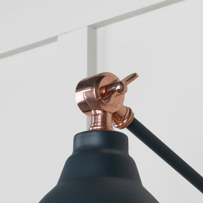 Smooth Copper Brindley Wall Light by From The Anvil