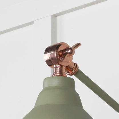 Smooth Copper Brindley Wall Light by From The Anvil