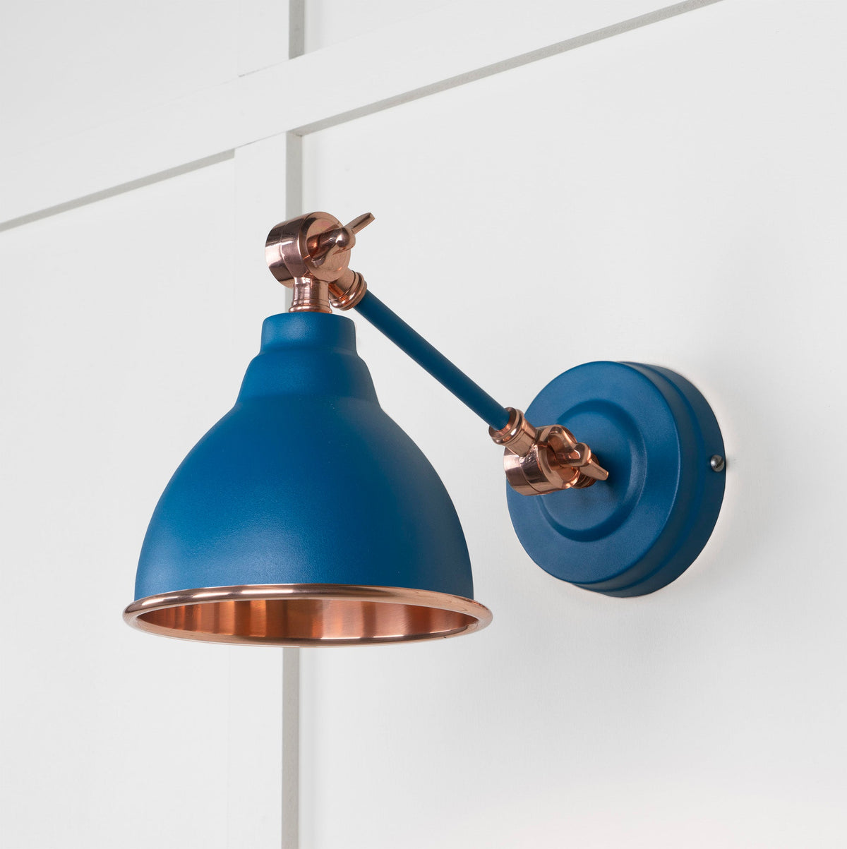 Smooth Copper Brindley Wall Light by From The Anvil