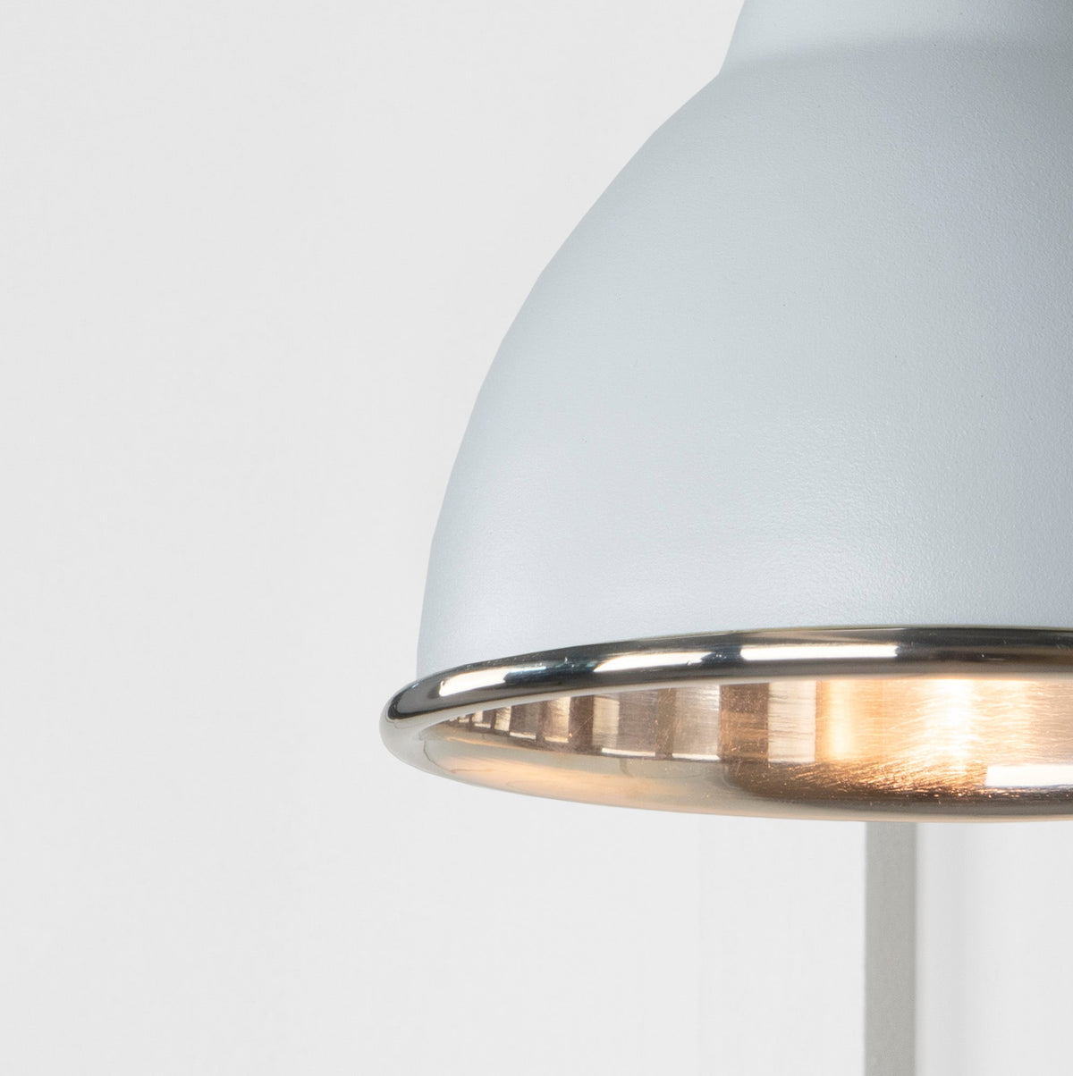 Smooth Nickel Brindley Wall Light by From The Anvil