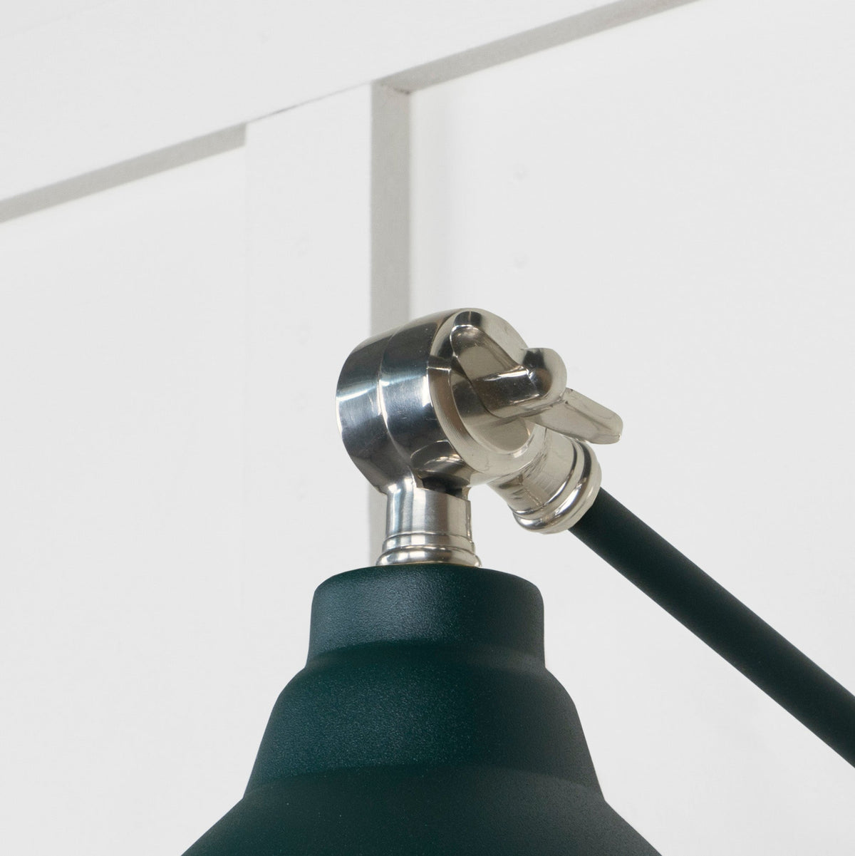 Smooth Nickel Brindley Wall Light by From The Anvil