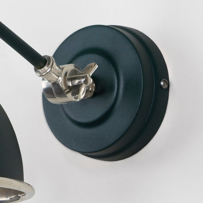 Smooth Nickel Brindley Wall Light by From The Anvil