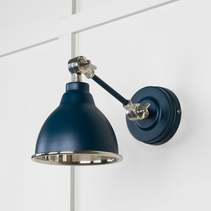 Smooth Nickel Brindley Wall Light by From The Anvil