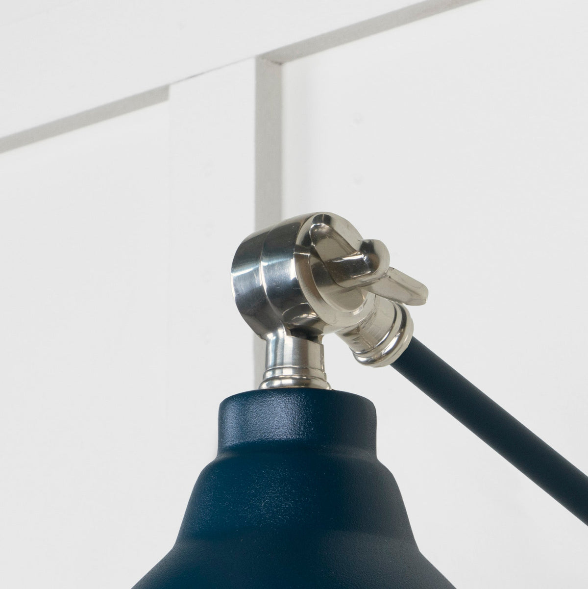 Smooth Nickel Brindley Wall Light by From The Anvil